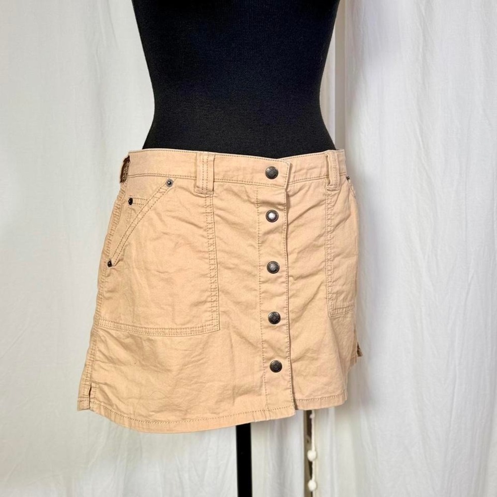 Abercrombie & Fitch beige utility mini‎ skirt size S